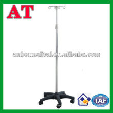 Height adjustable medical infusion stand with wheel